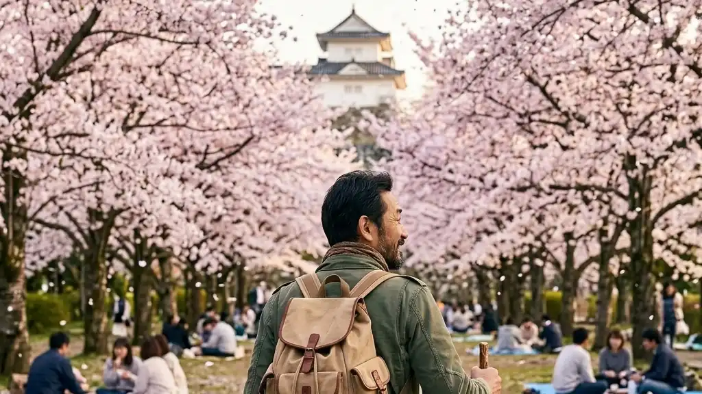 春の桜並木のイメージ