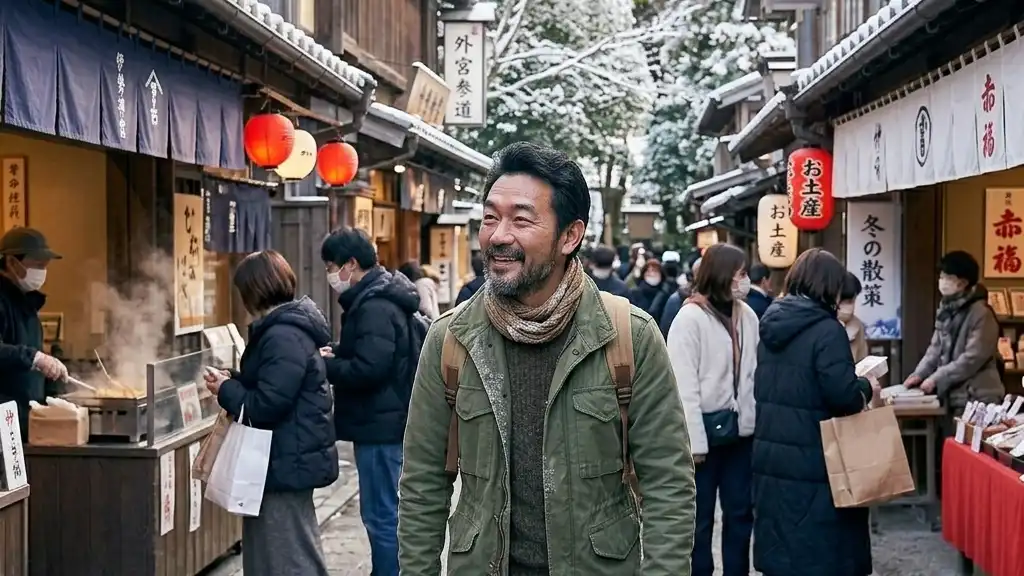 冬の外宮参道