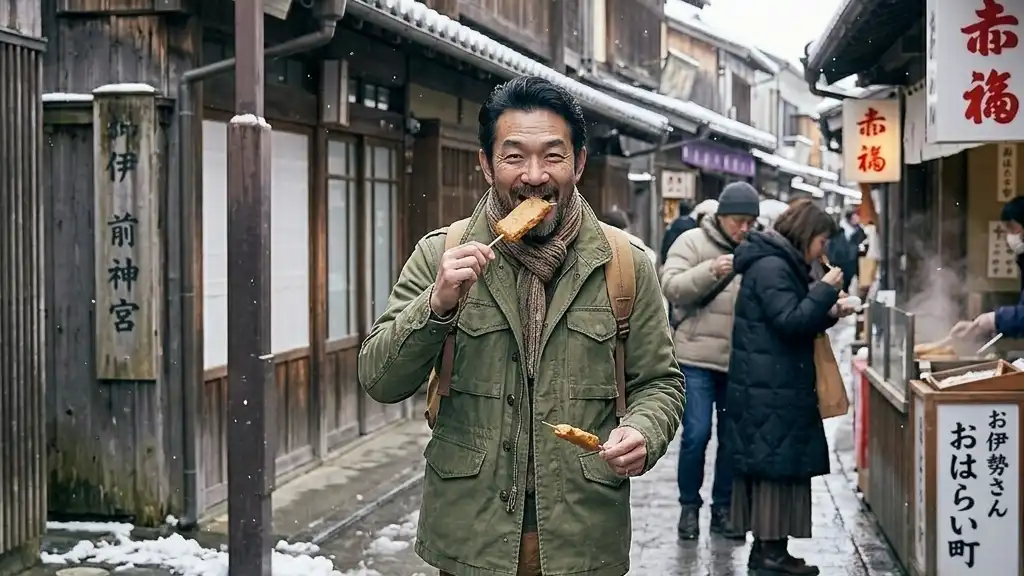 おはらい町での食べ歩き