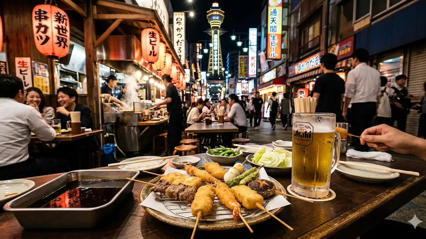 大阪串カツとビール